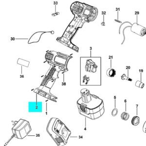 5140112-06 Black+Decker CD121K Gövde