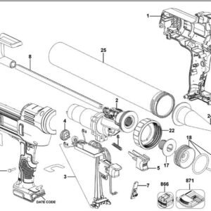 659569-00 Dewalt DCE580 Conta ve Tıpa