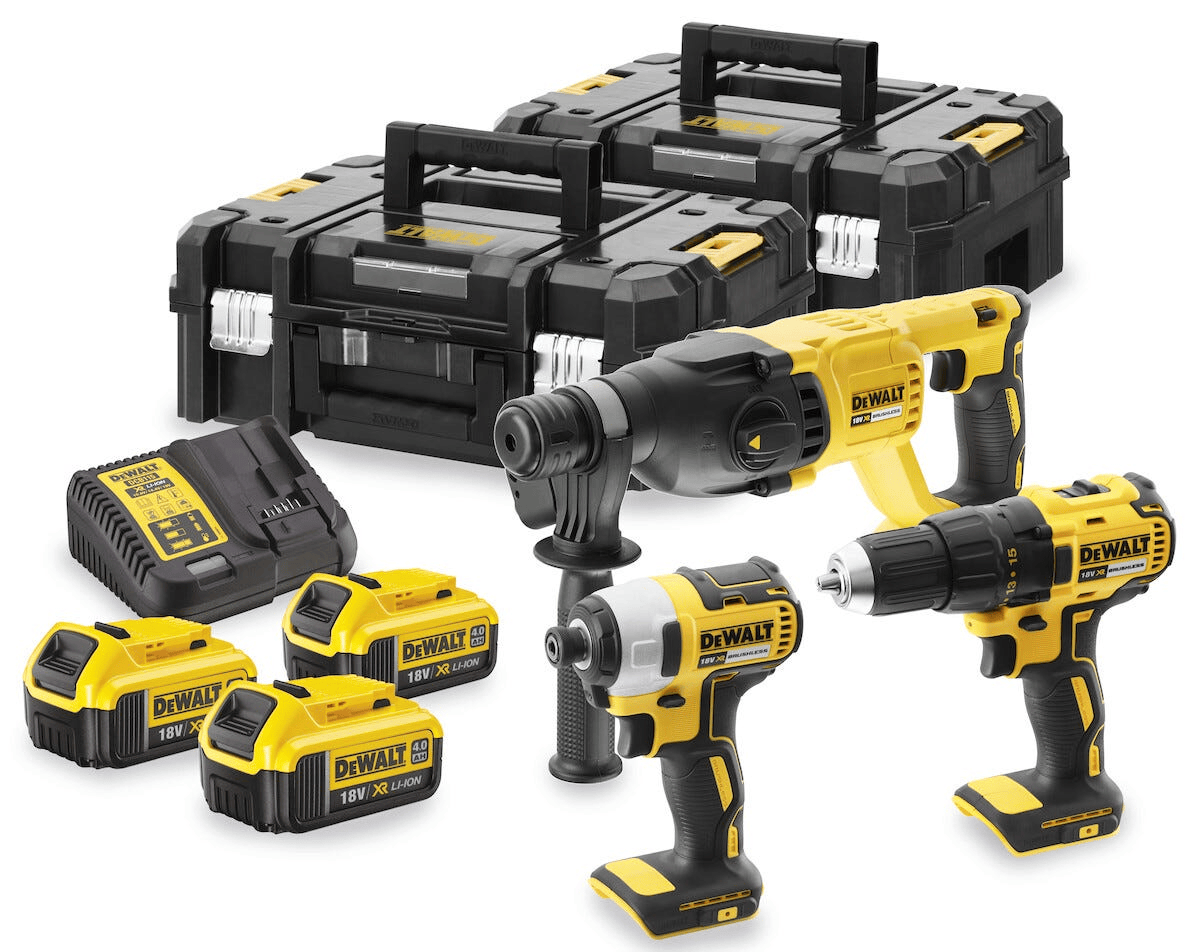 Dewalt DCK369M3T 18V Kömürsüz 3x 4 Ah Akü 3'lü Makine Seti